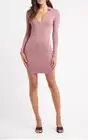 BRAND NEW! KOOKAI Boston Long Sleeves Mini Dress Dark Mauve Size 1 (Size 38)