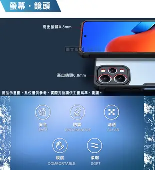 【XUNDD】軍事防摔 紅米Redmi Note 13 4G 鏡頭全包覆 清透保護殼 手機殼(黑) (4.5折)