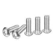 20PCS M10-1.5x30mm Button Head Socket Cap Screw Hex Drive Full Thread Fastener