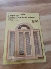Window Circlehead Casement 5049 w/ trim Dollhouse Miniature Wood 1/12 NEW