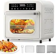Electric Oven, 15L Multifunctional Electric Oven with 16 Preset Programs, 30-230°C Temperature Control, Viewing Window, 360°Convection Cooking, 1300W Portable Oven for Grilling, Baking