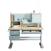 Ergonomic 120cm Height Adjustable Children Kids Study Desk Only Blue AU