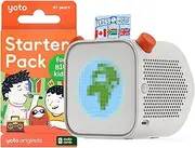 Yoto Player (3rd Gen.) + Starter Pack for Big Kids Bundle – Kids Bluetooth Audio Speaker, All-in-1 Screen-Free Device for Stories Music Podcasts Radio White Noise Thermometer Nightlight
