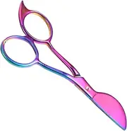 Totority Professional Stainless Steel Carpet Scissors for Heavy Duty Cutting Versatile Tufting Fabric Shears for Home Office Industrial Applications Unique Shape Durable Design