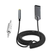 GOLBELEC Bluetooth 5.3 to Aux Adapter,USB 3.5mm Female BT Receiver, Aux to Bl...