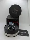 Citizen Eco-Drive Mens Silver Blue Disney Donald Duck Analog Casual Wristwatch