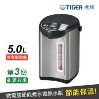 在飛比找momo購物網優惠-【TIGER 虎牌】日本製 超大按鈕微電腦電熱水瓶５公升(P