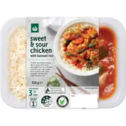 Woolworths Sweet & Sour Chicken With Basmati Rice 350g