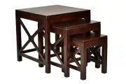 Spitiko Homes Solid Rosewood set of 3 Nesting Table