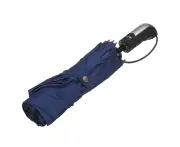 10 Ribs Automatic Travel Umbrella Auto Open Close Folding Rain Sun Windproof Anti UV -Dark Blue