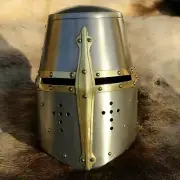 Medieval betel Helmet 18 Gauge Steel Crusader Helmet Knight Armor