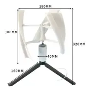 25W DC Spiral Helix Brushless Wind Turbine Generator Vertical Axis Wind Power