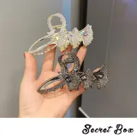 在飛比找momo購物網優惠-【SECRET BOX】滿鑽髮夾 寶石髮夾/韓國設計華麗滿鑽