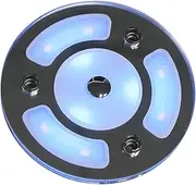 Ceiling Light 12V 24V Dimmable Led ContactUltra-Thin 3W Switch Indoor Light for Rv, Caravan, Camper and Boat Mini Section(Blue and Warm White)
