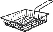 SOLUSTRE Chip Serving Basket with Handle Capacity Fried Food Storage Basket for Snacks Ergonomic Design for Easy Use Quick Drainage for French Fries Chicken Fillets