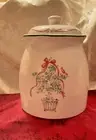 CORELLE * Stoneware COOKIE JAR * Corning (Jay Imports) * Callaway Holiday * 9.5"