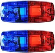 ZKcasA LED Red Blue Multifunction Clip Flashing Warning Safety Shoulder Police Lights USB Charging Emergency Lamp Bicycle Accessories