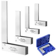 Machinist Square Set 2, 3, 4, 6 Inch, Precision Engineer Wide Seat Square Mec...