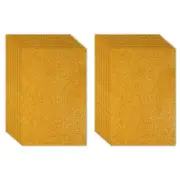 20 Sheets 2mm Glitter Foam Sheet, 11" x 8" A4 Gold Tone Sparkle EVA Paper