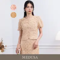 在飛比找Yahoo奇摩購物中心優惠-現貨【MEDUSA 曼度莎】網紗盤花精緻禮服小外套 - 2色