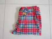 Peter Alexander Men's Red Check Long Flannelette Pyjama Cuff Pants Size XXL
