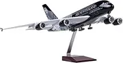 Pre-Built Model Aircraft 45cm Scale Aircraft Die Casting Model 1:160 Air New Zealand for Airbus A380 Airplane Replica Ornaments Miniature Airplane Model(NO Light)