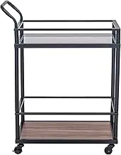 Kitchen Trolley 3/4 Tier Bedroom Snacks Cart Bathroom Storage Rack with Wheels Househlod Standing Shelf
