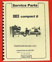 EMCO Compact 8 Metal Lathe Parts Manual 0294