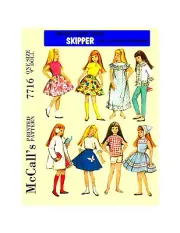 Vintage 1960s Skipper Clothes Pattern Reproduction Simplicity 7716 Uncut