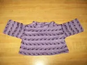 LONG SLEEVE PURPLE+SILVER+LILAC HEART T TEE SHIRT for 16" CPK Cabbage Patch Kids