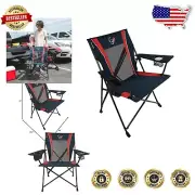 Premium Folding Chair with Dual Lock & Cup Holders - Houston Texans 300 lb Limit