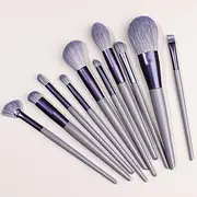 Makeup Brush Set 10 Pcs Premium Synthetic Foundation Powder Concealers Eye shadows Blush Makeup Brushes，Purple