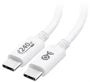 [USB-IF Certified] Cable Matters 240W USB C Cable - 1m, USB-C Charger Cable with PD 3.1, USBC Charging for MacBook Pro, iPad Pro, iPhone 15 Pro, Apple Vision Pro, White