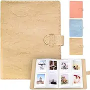 LIFEBEA 256 Pockets Instax Mini Photo Album Picture Case for Fujifilm Instant 7S 8 9 11 25 70 90 (Khaki)