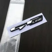 3D ABS Car Trunk Fender Side Badge For Kia GT LINE Emblem Sticker KIA K5 ELANTRA Sportage KX5 Stinger GT Line Logo Accessoris GT line Black Silver
