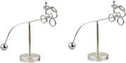Abaodam 2pcs Swing Balance Toy Physics Toys Iron Craft Tumbler for Office Home Decor Present