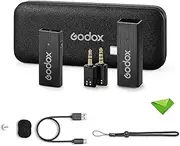 GODOX MoveLink Mini UC Kit 1 Wireless Lavalier Microphone for Android, 2.4G Lavalier Mic 100m(328ft.) Range, Lapel Microphone for DSLR Cameras Vlogging, TikTok, Interviewing, YouTube (Black)