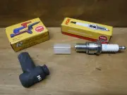 1985 85 HONDA FL350R SPARK PLUG & SPARK PLUG CAP BOOT FREE SHIPING FL350 FL 350