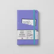Bookaroo Pocket Notebook with Pocket A6 Lined Lilac, Artico 43003