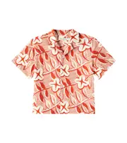 [The New Society] The New Society Filotis floral cotton shirt Y 14 red