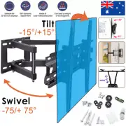 Full Motion TV Wall Mount Bracket Swivel LED LCD 32 40 50 55 65 70 75 80 Inch AU