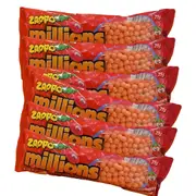 Zappo Millions Strawberry Flavour 75g - 6 Piece Pack