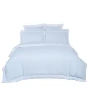 White Striped 1000TC Duvet Doona Cover Set Various Size