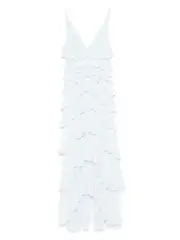 [Elisabetta Franchi] georgette tiered gown 44 Blue