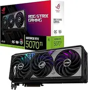 ASUS ROG Strix GeForce RTX 5070 Ti OC Edition 16GB GDDR7 Gaming Graphics Card (Nvidia GeForce RTX5070 Ti DLSS 4, 3.2-Slot Design, PCIe 5.0, 3X DisplayPort 2.1b, 2X HDMI 2.1b)