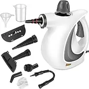 Saker Steam Disinfection Cleaner – Pressurized Handheld Multi-Surface Steamer with 12 Accessories, Saker Plus Steam Cleaner for Floor, Upholstery, Grout, Car and Home Use