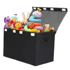 Large Toy Box Chest Storage with Flip-Top Lid, Collapsible Kids Storage Boxes