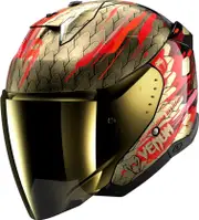 Shark Skwal i3 Jet Venum, open face helmet , color: Gold/Red/Black , size: M