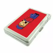 Nutcracker Em1 Cigarette Case with Built in Lighter Metal Wallet