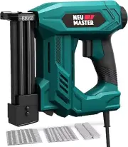 Ergonomic Electric Brad Nailer & Staple Gun - Ideal for Carpentry & Upholstery